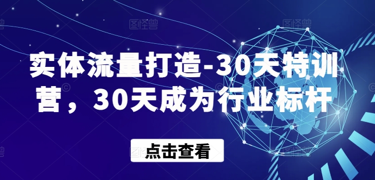 实体流量打造-30天特训营，30天成为行业标杆-云悦网创｜知识付费