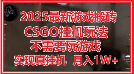 2025最新游戏搬砖，CSGO挂G，不需要玩游戏，实现真挂G，月入1W+【揭秘】-云悦网创｜知识付费