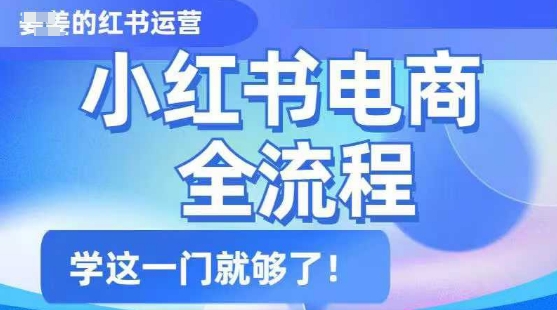 小红书电商全流程，精简易懂，从入门到精通，学这一门就够了-云悦网创｜知识付费