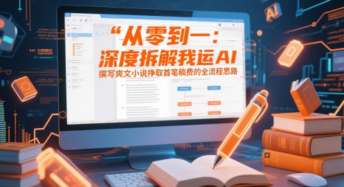 从零到一：深度拆解我运用AI撰写爽文小说挣取首笔稿费的全流程思路-云悦网创｜知识付费