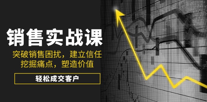 （14297期）销售实战课，突破销售困扰，建立信任，挖掘痛点，塑造价值，轻松成交客户-云悦网创｜知识付费