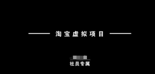 淘宝虚拟项目，从理论到实操，新手也能快速上手-云悦网创｜知识付费