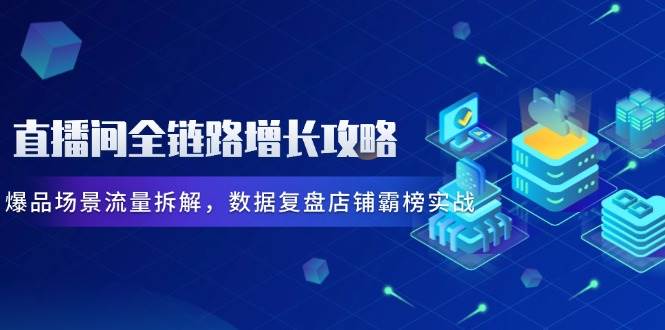 （14721期）直播间全链路增长攻略，爆品场景流量拆解，数据复盘店铺霸榜实战-云悦网创｜知识付费