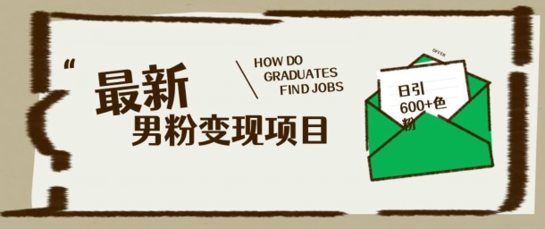 最新男粉变现项目，日引100+S粉，流量爆炸，小白轻松上手-云悦网创｜知识付费
