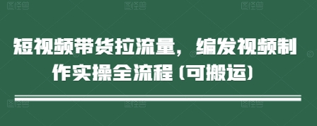 短视频带货拉流量，编发视频制作实操全流程(可搬运)-云悦网创｜知识付费